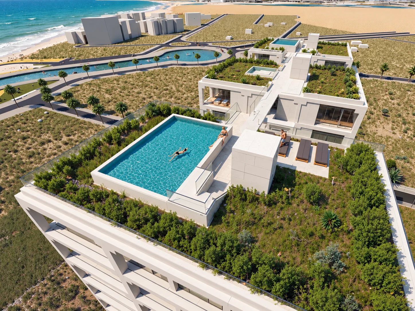 Rooftop con vista mare